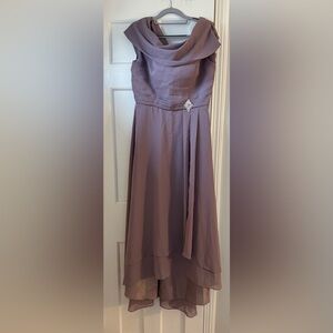 Chic Mauve Maxi Dress with Embellishment NWT
